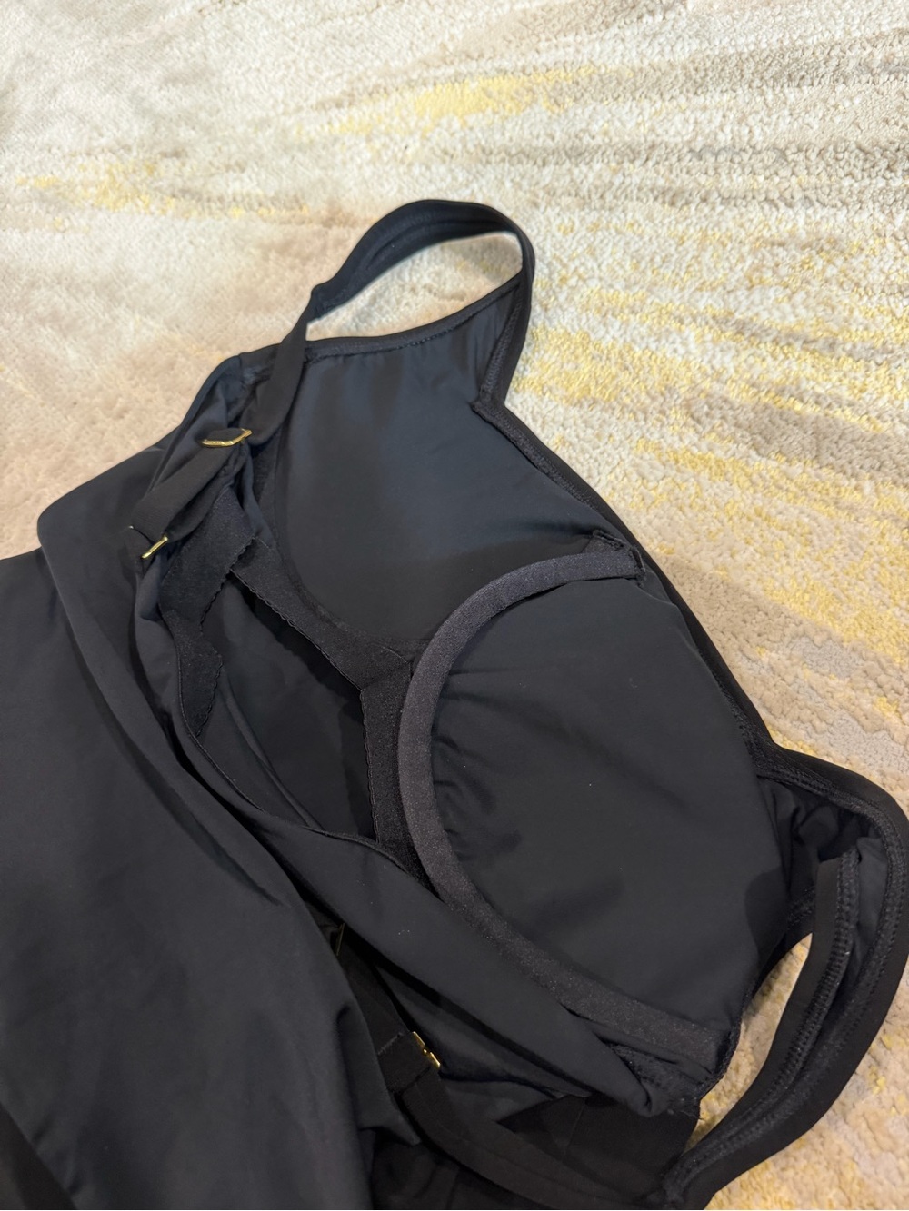 NWT Beyond Control Grommets One Piece Swim Dress Black Size 6 $139 - Picture 5 of 10